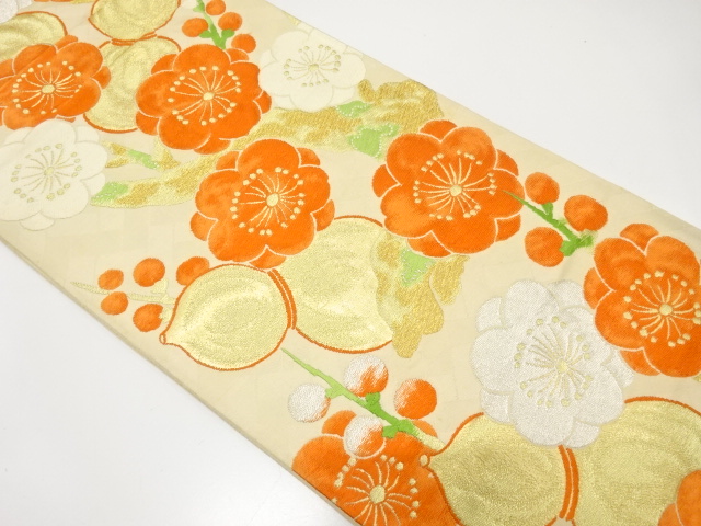 Japanese Kimono / Antique / Fukuro Obi Silk